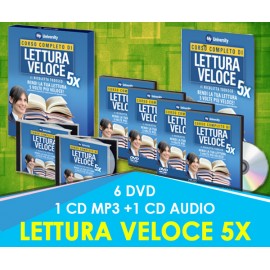 Lettura Veloce 5X (Cofanetto con 6 DVD + 1 CD mp3 + 1 CD audio + Manuale + Certificato)
