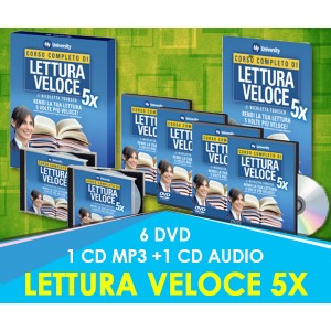 Lettura Veloce 5X (Cofanetto con 6 DVD + 1 CD mp3 + 1 CD audio + Manuale + Certificato)